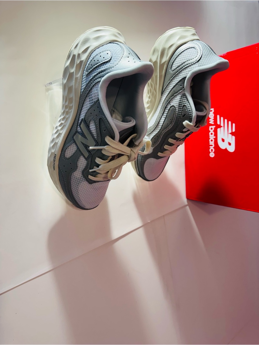 New Balance Red Shoe Box with Fresh Foam Arishi Label